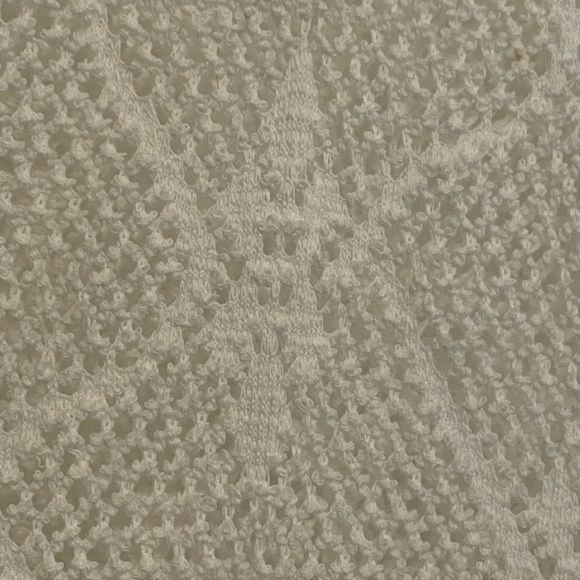 Madalana White and Black Eyelet Full Button Cover Up - Picture 6 of 14